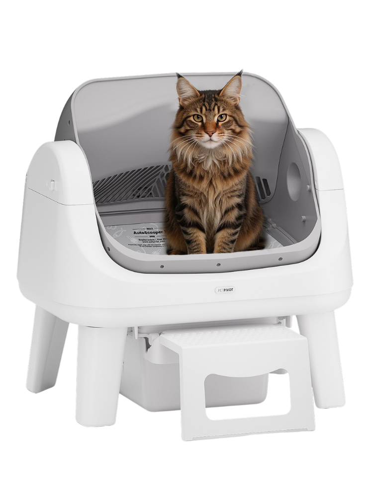 AutoScooper 12 Lite Cat Litter Box - Soft Gray